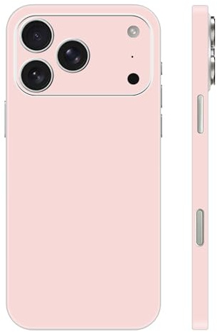Skin Wrap for iPhone 17 Pro Max, Protective Film Vinyl Decal Stickers Cover for Phone Back, Camera, Frame (Pink)