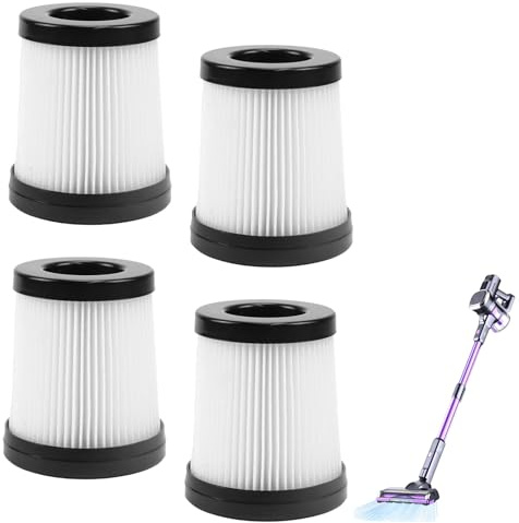 4 Stück Staubsauger hepa filter für Lubluelu 202 Ersatzfilter für Fabuletta FSV001,FSV101 Schnurlosen Stabstaubsauger Ersatzteile,für Girnoor G160 & G165,für Oraimo OSV-102,für Besswin W26