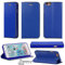 Gorilla Tech Apple iPhone 8 and iPhone 7 Handmade Slim Luxury Leather Wallet Case Premium Quality Kickstand Strong Double Side Magnetic Cover With Card Slot Protective Stylish, Colour Blue