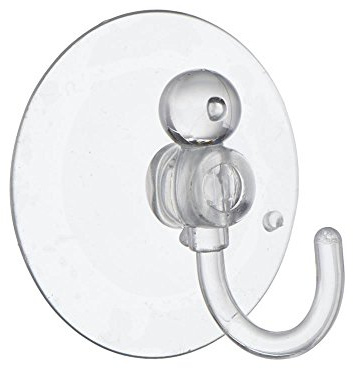 Clear Plastic Suction Hooks 25mm Multi Use Window Sucker for Hanging Hooks, Mirrors, or Glass Surfaces - 10 Pack