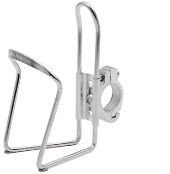 sourcing map Silber Aluminiumlegierung Lenker Wasser Flaschenhalter Käfig für Fahrrad DE de