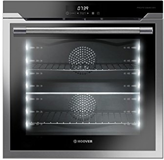 Hoover HOAZ8673IN 15 Funzione 78L forno elettrico a due zone con visione a LED, in acciaio inox