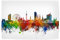 artboxONE Poster 30x20 cm Städte Vienna Skyline Watercolor - Bild Vienna Austria Cities