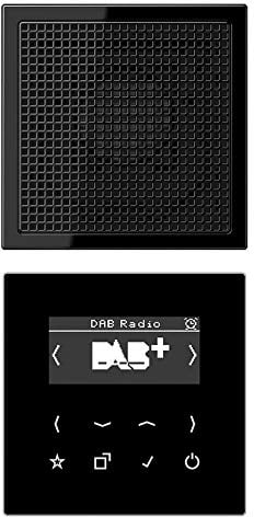 Jung DABLS1SW Smart Radio DAB+ Set Mono Schwarz Serie LS