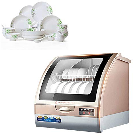 Mini lave-vaisselle, 4 programmes: lavages jane, lavages fins, rinçages, nettoyage, 5 l d'eau requise, affichage à LED, commande tactile