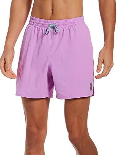 NIKE Volley Short de Bain pour Homme 12,7 cm, Homme, Slips de Bain, NESSB636-680, Rose Fuchsia (Fuchsia Glow), S