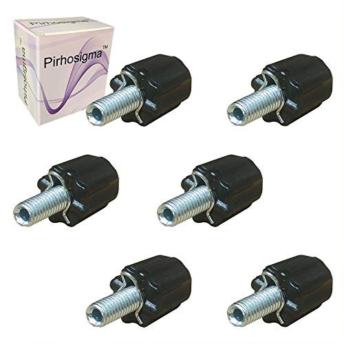 Pirhosigma 6 pcs M5 Index Derailleur Shift Cable Stops with Downtube Barrel Adjusters Bolts for Cycling Road MTB Bike