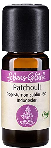 LebensGlück. Patchouliöl BIO, naturreines ätherisches Öl PATCHOULI, BIO, 10ml, Aroma Therapie I Kosmetik