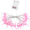 SOLUSTRE Gartenlicht Outdoor, 3 Meter 20 Glühbirnen Flamingo Lichterketten Weihnachtsdekoration Lichter Batteriekasten Lichterketten (Pink)