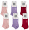 LANCETTI - 6 Paia Calzini Corti Bambina, Fantasmini in Cotone Filo di Scozia per Bimba, Colori Assortiti, 31-34 (8-10 anni)