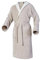 Mount Swiss Bademantel Damen Herren ARBON mit Kapuze aus edler Baumwolle I Morgenmantel flauschig I Frottee Farbe: beige, Grösse: 5XL