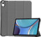 iCatchy Case for iPad mini (A17 Pro, 2024 Model, 7th Generation) / mini 6 (2021 Model, 6th Generation) Leather Wallet Durable Protective Smart Auto Wake/Sleep (Grey)