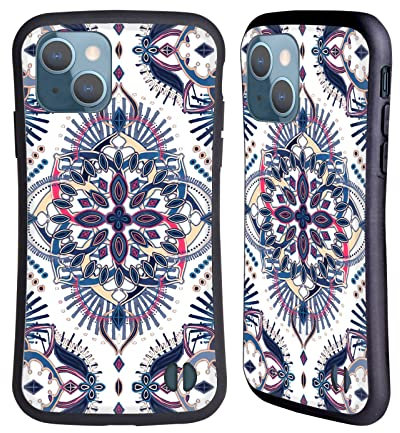 Head Case Designs Licenza Ufficiale Micklyn Le Feuvre Festival di Mezzanotte Mandala 5 Custodia Cover Ibrida Compatibile con Apple iPhone 13
