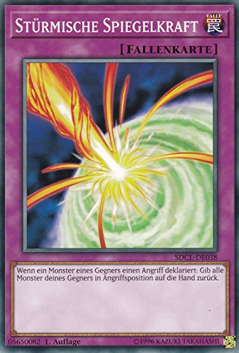 SDCL-DE038 - Stürmische Spiegelkraft - Common - DE - im Set mit Ultrapro Toploader - Yugioh