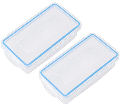 Annadue Battery Storage Box Organizer, Battery Storage Case Stores 2PCS 18650 Battery, Waterproof Batteries Protector Cover, Made of Durable Plastic in a Slim Design, Great for Kitchens Home Offices