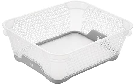 keeeper Stapelkorb, Rutschfest, DIN A6, 20 x 16 x 7 cm, Jonas, Nordic Grey