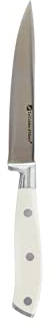 Albert de Thiers - L'Irresistible - Couteau Utilitaire 12,7 cm - Lame Acier Inoxydable 3CR13 - Manche ABS Blanc avec 3 Rivets - Finition Mate - 23 cm - Léger et Polyvalent
