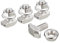 sourcing map M6x12mm T Slot Drop-in Bolt and M6 Hexagon Flange Nut Set, 10 Sets Hammer Head T-Bolt T Shape Stud Sliding Screw for 30 Series Aluminum Profile