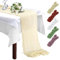 300x90cm Käsetuch Tischläufer, Seihtuch Tischläufer für Hochzeiten, Cheesecloth Tischläufer, Romantisch Musselin Tischläufer, für Hochzeit, Geburtstag, Urlaubsparty-Dekoration(Beige)