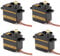 Greluma 4 Stück ES08MA II 12g Mini Metal Gear Analog Servo Stoßfest Stabile Maschine Kompatibel für RC Modell