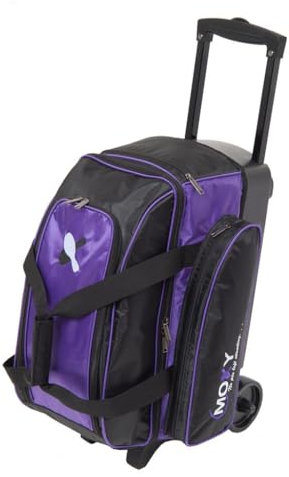 Bowlerstore Products Moxy Double Roller Bowling Bag- Purple/Black