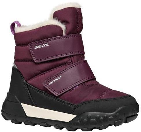 Geox J TREKKYUP Girl B AB, Scarpone da Neve, Bordeaux, 38 EU