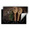 SMTDeco herdabdeckplatte Induktionsmatte herdabdeckung ceranfeld abdeckplatten für ceranfelder induktionskochfeld schutzmatte 90x52 cm Holz Löffel Braun