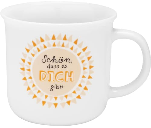 GRUSS & CO Tasse mit Motiv Schön | Lieblingstasse in Geschenkbox, Porzellan, 38 cl, Tasse mit Spruch | Geschenk, Geburtstag, lustiges Geschenk | 48934
