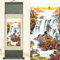 Newscz Orientale Decoration Maison pour Tableaux Decoratifs Muraux Déco Murale Salon Peinture Rouleau de Soie Tableau Paysage Poster Mural Poster Nature Tapisserie pour Décorations Murales 92 x 30cm
