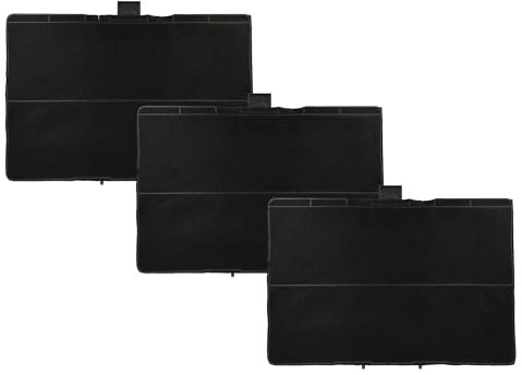 vhbw 3X Aktivkohlefilter kompatibel mit Bosch DWB098E50/02, DWB098E50, DWB098E50/01, DWB097E50/04 Dunstabzugshaube - 31,5 x 21,5 x 2,3 cm