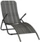 FUDUGEHMIOFWFJJ deckchair,liegestühle,sonnenbank,Klappbare Sonnenliege Poly Rattan GrauGeeignet für Garten, Pooldeck, Terrasse, Wohnzimmer