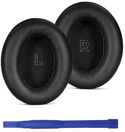 Adhiper Replacement Earpads for Bose QuietComfort(QC) Ultra Wireless Headphones, Ear Pads Cushions with Softer Protein Leather, High-Density Noise Cancelling Foam, Added Thickness (Black)