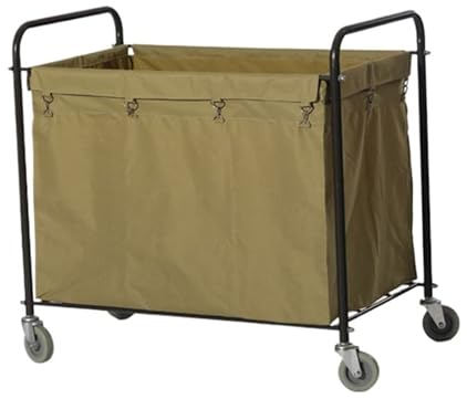 Edelstahl-Tuchwagen Zimmerservicewagen Hotel-Arbeitswagen Reinigungswagen Putzwagen(A)