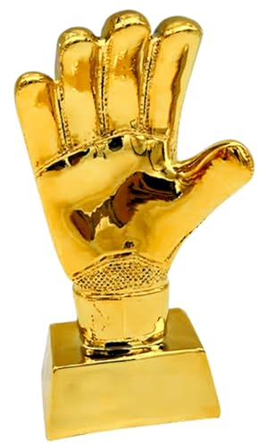 SWAYVES Trofeo Dei Guanti da Calcio Trofeo Di Calcio Premi Del Trofeo Di Calcio Trofei D'Oro Trofeo Del Portiere Di Calcio Premio Coppa Di Favore Del Partito/Golden*3Pcs/21 * 12Cm*3Pcs