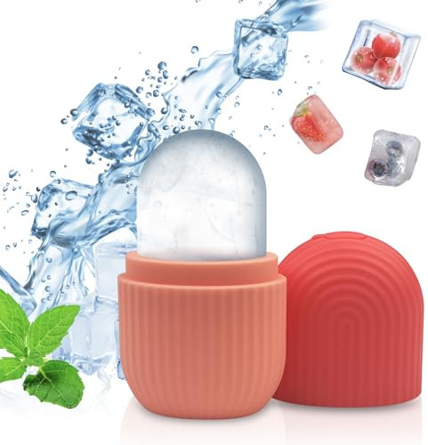 Rseuphiee Ice Roller, Ice Roller Gesicht, Eis Gesichtsroller Silikon Wiederverwendbares, Eisroller Gesicht für Gesicht und Augen, für Pore Verkleinern, Falten Aufhellen, Erhellen Haut