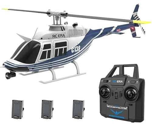 Meiurlex 1/30 Scale C138 RC Helicopter with Camera, 2.4G 6CH Remote Control Aircraft with Altitude Hold and Optical Flow Positioning, One-Key Takeoff/Landing, for Adults Gift