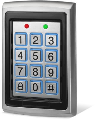 SecureMyDoor Proximity Digital Keypad for Door Entry System | with Both RFID Fobs and Pin Code Entry | For Indoor Security Access Control Use | Touchpad Backlight Keypad | Standalone Touchpad LED