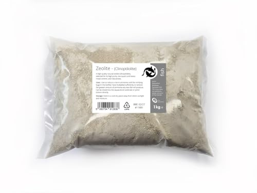 Clinoptilolite Zeolite Powder, 1kg, Ammonia Remover for Aquariums