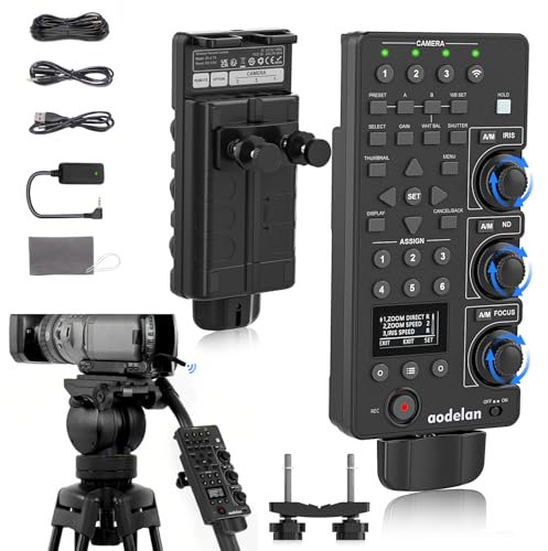 for Sony Wireless/Wired Remote Commander & Lanc Camera Zoom Controller – Focus, Iris, Zoom, ND Adjust, Daisy Chain – Replaces Sony RM-30BP – Compatible with HXR-NX5R, PXW-FS7, PXW-Z280, MCX-500
