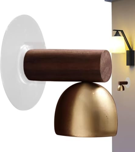 Misaakoeq Campanello da parete, creativo in legno, decorazione per porta del frigorifero, campanello antico, ornamenti unici per interni ed esterni