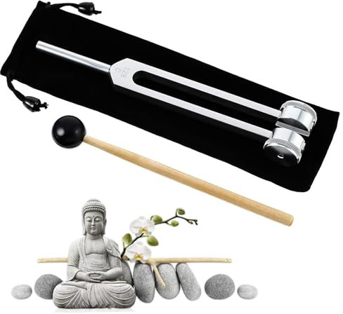 128 Hz Standard Stimmgabel, Aluminiumlegierung Stimmgabel Set, Mit hammer Und Tasche, Für Dna-Reparaturheilung Klangtherapie, Violine, Gitarre, Klavier, Tuner Geräte