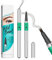 Augenbrauenstift,Bürstenkopf mit vier Krallen Microblading Augenbrauenstift, Wischfeste und langan haltende natürliche Augenbrauen (Hellbraun)