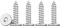 Drenky Vis Torx M3 Mince Autotaraudeuses à Tête Plate 50 Pièces Vis A Bois En Inox 304, EntièRement Fileté, M3x20mm