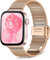 KeeFos Metal Correa Compatible Con Huawei Watch Fit 4 Pro/Fit 4/Fit 3, Pulseras de Repuesto Metal, Correas de Hombres y Mujeres para Huawei Watch Fit4 Pro/Fit4/Fit3 - Oro Rosa