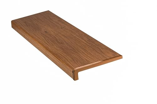 Dekofasada Fensterbank für Innen, Fensterbrett aus PVC mit Abschlusskappen, Pflegeleichte Innenfensterbank aus Kunststoff, für Fenster aus PVC, Holz & Aluminium, 15 x 100 cm, Winchester