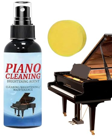Reinigungsspray für Klavier – Klaviertasten-Polier-Reinigungsspray, 100 ml, sanftes Musikinstrument, Fleckenentfernung, Nebel für Musik, Festival, Versammlungen, Konzerte, Bühne, Klassenzimmer