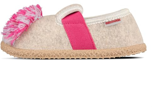 Giesswein Trabening Mädchen Hausschuhe - Filz Pantoffeln mit Einhorn-Motiv | Leichte Slippers aus warmer Wolle mit rutschfester Latex-Sohle – kuschelige Mädchen Hausschuhe für Zuhause & kalte Tage