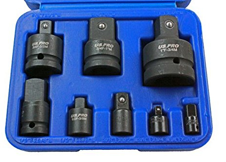 US Pro 8pc Impact Socket Adaptor Set/Kit Converter Reducer Adapters 1488