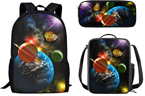 Coloranimal Fashion 3D Zoo Tierdruck Kinder Schulranzen, Planet, Einheitsgröße, Kinderrucksack
