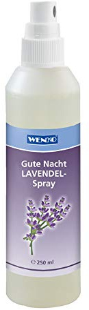 Maximex Gute Nacht Set mit Lavendelduft, 2er Set bestehend aus 250 ml Lavendel-Spray zum Besprühen des Kopfkissens für Entspannung & erholsamen Schlaf und ein Duftsäckchen gefüllt mit Lavendelblüten